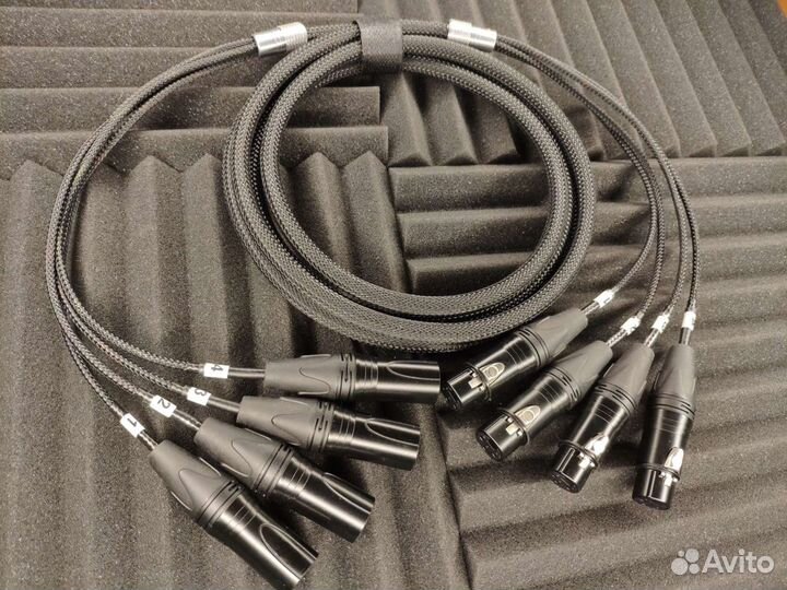 Мультикор 4 XLR гн. на 4 XLR шт. mr202-4AT