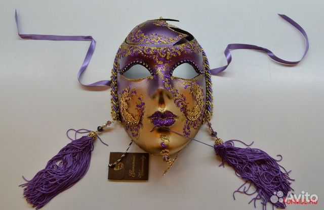 201806 Маска La gioia 606E Vedova metallo luna eco