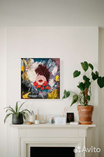 Яркая картина маслом весна лето цветы