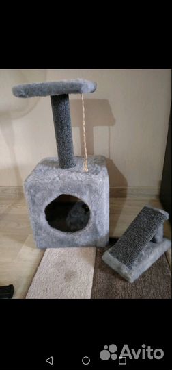 Домик для кошки с когтеточкой