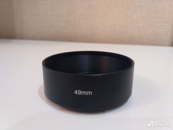 Металлическая бленда для объектива 49mm