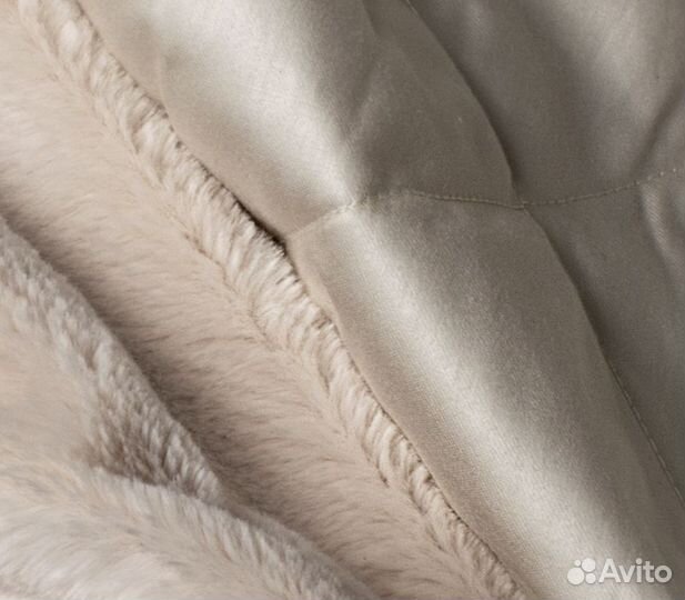 Плед меховой vanilla latte