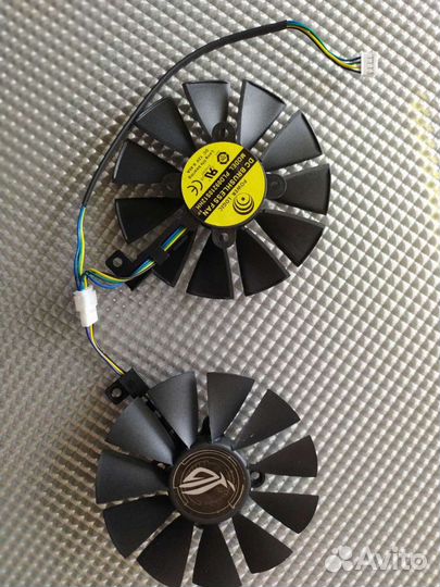 Вентиляторы видеокарты с шлейфом asus dual 88mm