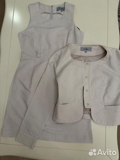 Костюм из льна женский