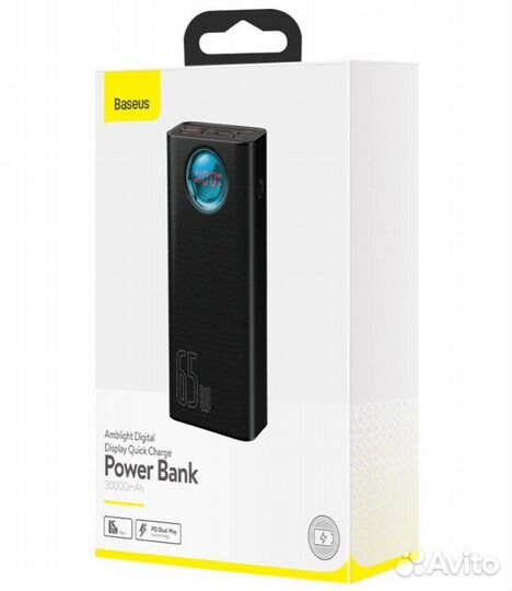 Baseus Amblight Quick Charge 65W, 30000 power bank