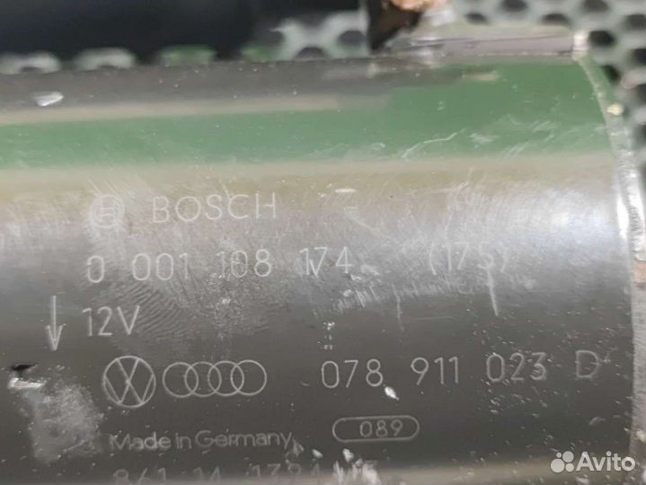 Стартер 078 911 023 D Audi A6 C5 (S6,RS6) 2.4 Бензин