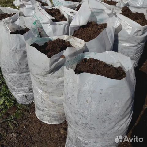 Навоз (куриный помет) в мешках, удобрение почвы