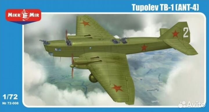 Предзаказ модель самолета тб-1
