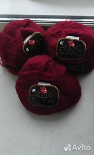 Пряжа для вязания мохер