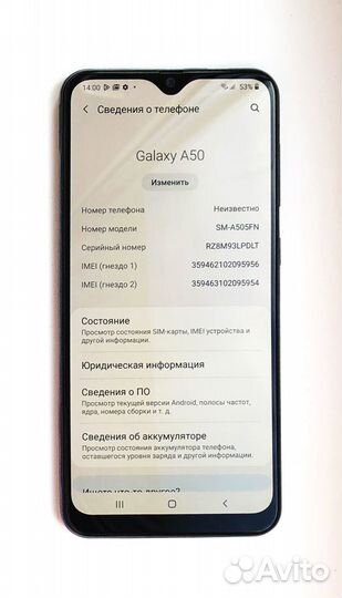 Samsung Galaxy A50, 4/64 ГБ