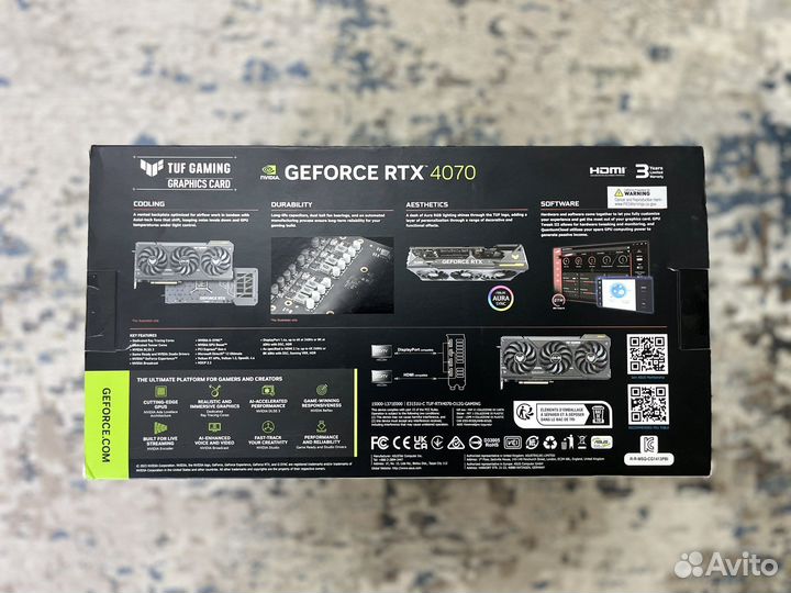Asus RTX 4070 TUF Gaming OC Новые