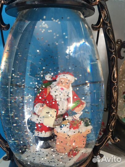 Новогодний светильник фонарь