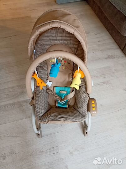 Шезлонг детский для новорожденных Babyton