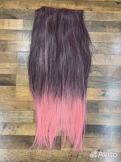 Волосы на заколках искусственные