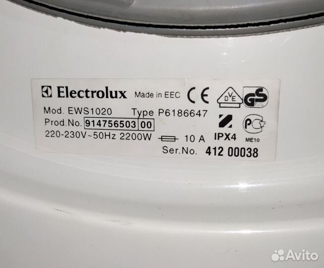 Electrolux EWS 1020