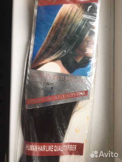 Волосы на заколках