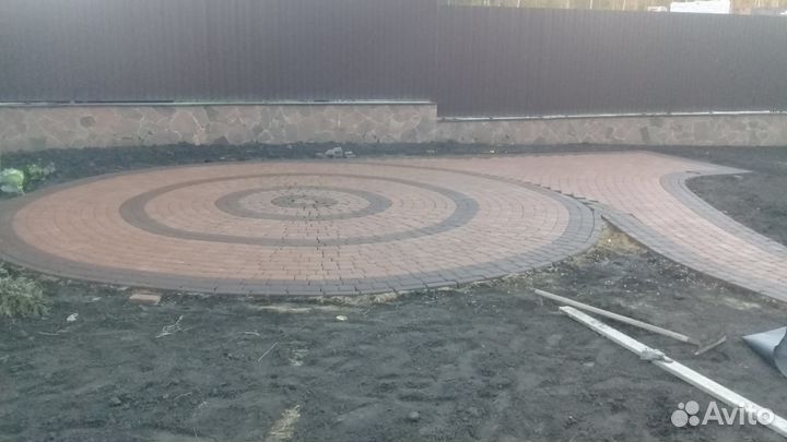 Укладка тротуарной плитки, брусчатки в Орле