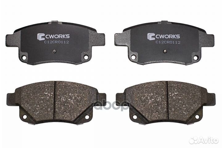Колодки задние cworks C12CR0112 C12CR0112 cworks