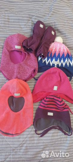 Шапка шлем reima lassie краги для девочки