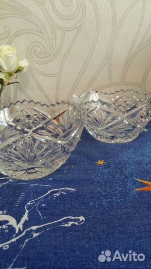 Салатница хрустальная времен СССР
