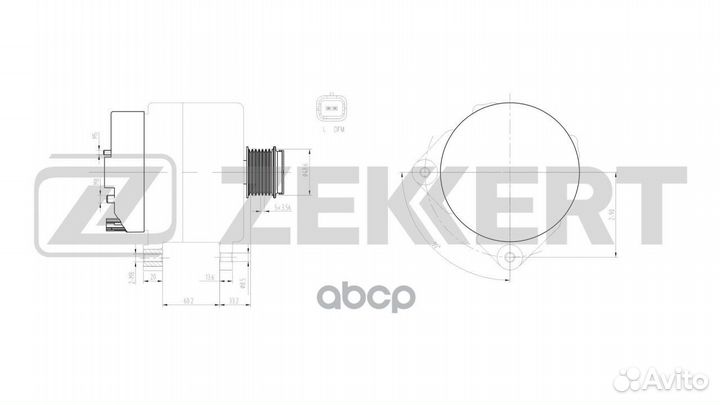 Генератор Nissan Primastar (X83) 06- Renault L