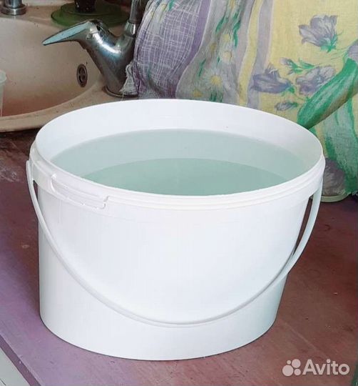 Ведро пластик на 6литров для пищевых продуктов