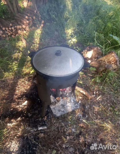 Kазан Чугунный 8л с пeчкой