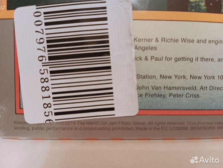 LP Kiss - Hotter Than Hell EU 1974 (2014) новый