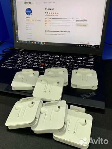 Наушники apple earpods lightning новые