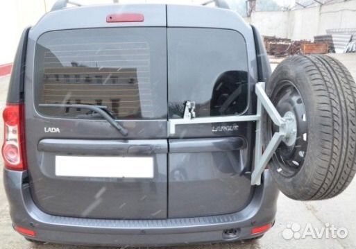 Кронштейн запасного колеса на дверные петли largus