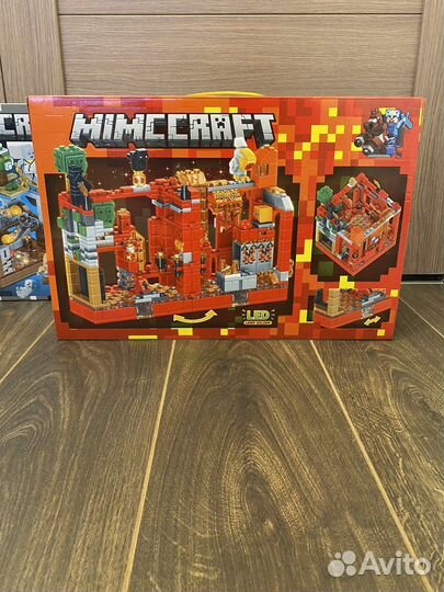 Конструктор майнкрафт с LED подсветкой