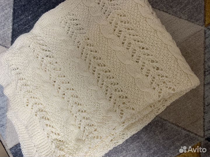 Плед детский вязаный ручная работа