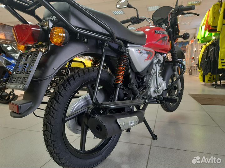 Мотоцикл Bajaj Boxer 125X Красный