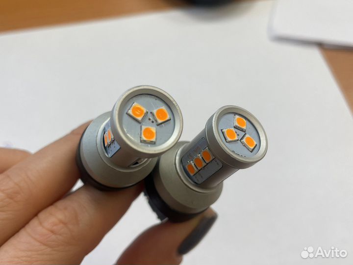 Светодиодные лампы 2-кон. 12-smd T20 оранжевая