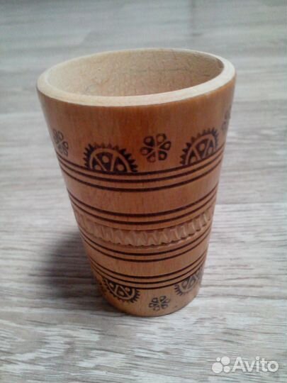 Резной стакан из дерева.СССР.Раритет