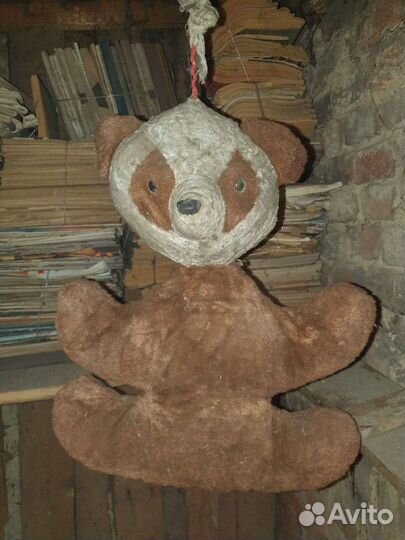 Плюшевый медведь СССР довоенный