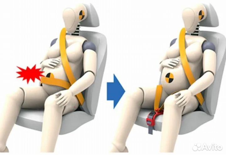 Адаптер ремня безопасности для беременных дельфин