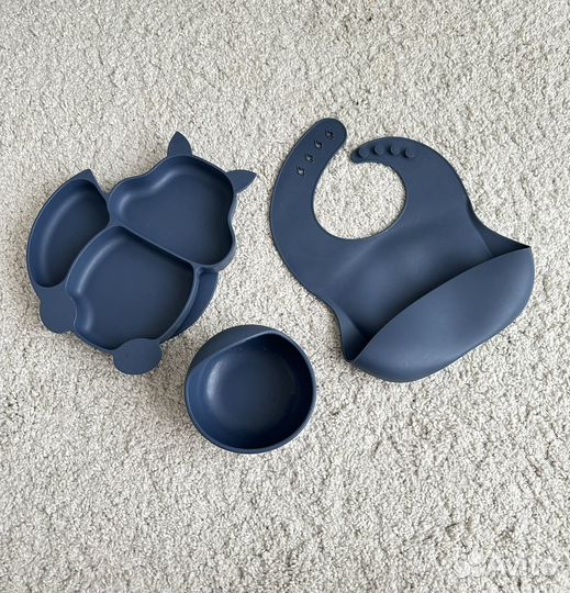 Набор детской силиконовой посуды