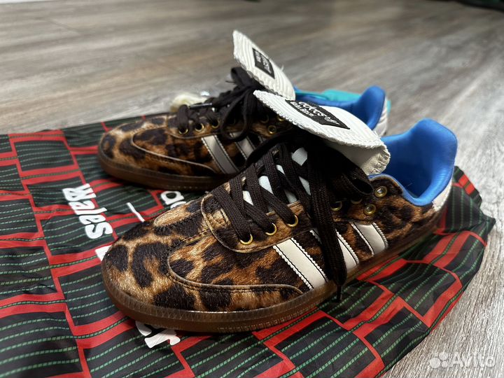 Кеды adidas samba pony x wales bonner leopard