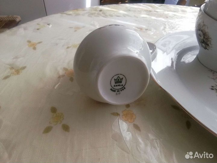 Чайный сервиз 5 предметов остатки. гдр