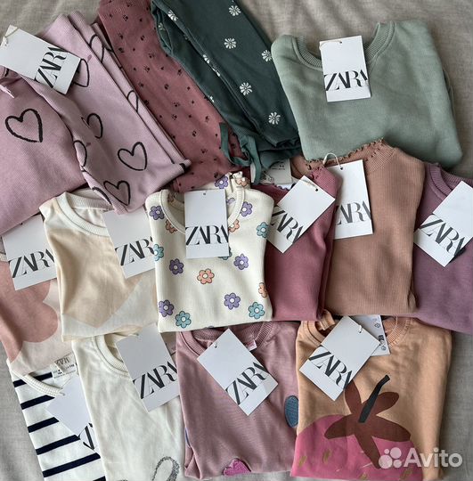 Лонгслив для девочки zara 104