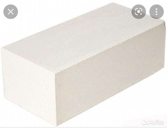 Силикатный кирпич полуторный. Цвет белый