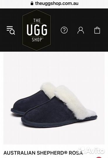 Меховые тапочки ugg