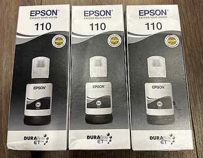 Чернила Epson 110 C13T03P14A Black