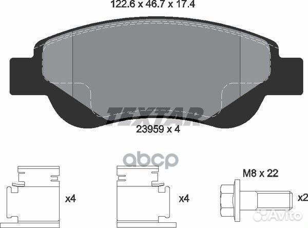 Колодки тормозные 2395901 Textar