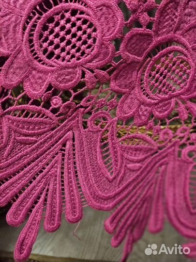 Гипюр кордовый, кружево, ткань