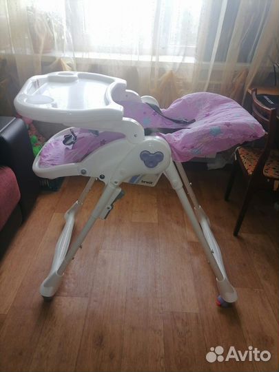 Стульчик для кормления раскладной 0+