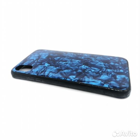 Чехол для Apple iPhone X/XS накладка SC115 (синий)