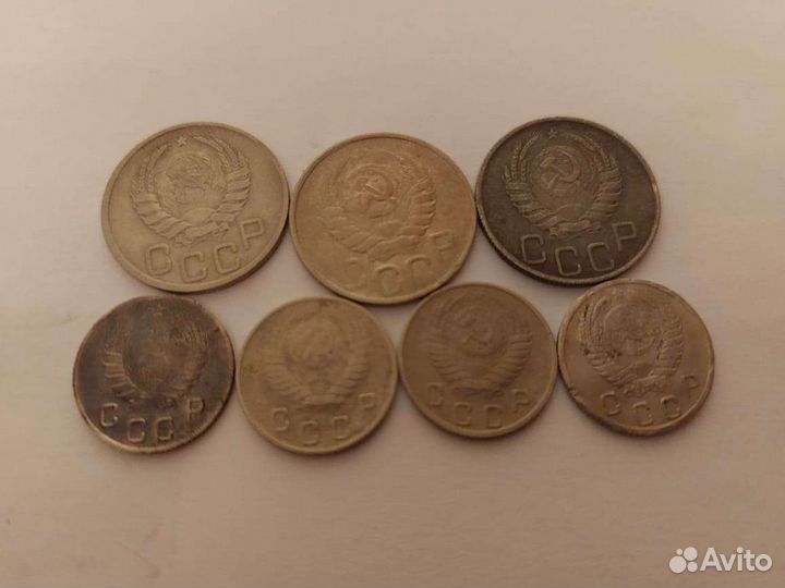 Монеты СССР 10,15,20 копеек ранние советы.1