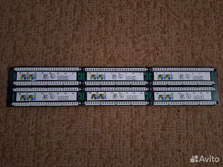 Патч панель 48 портов ITK Cat. 5e